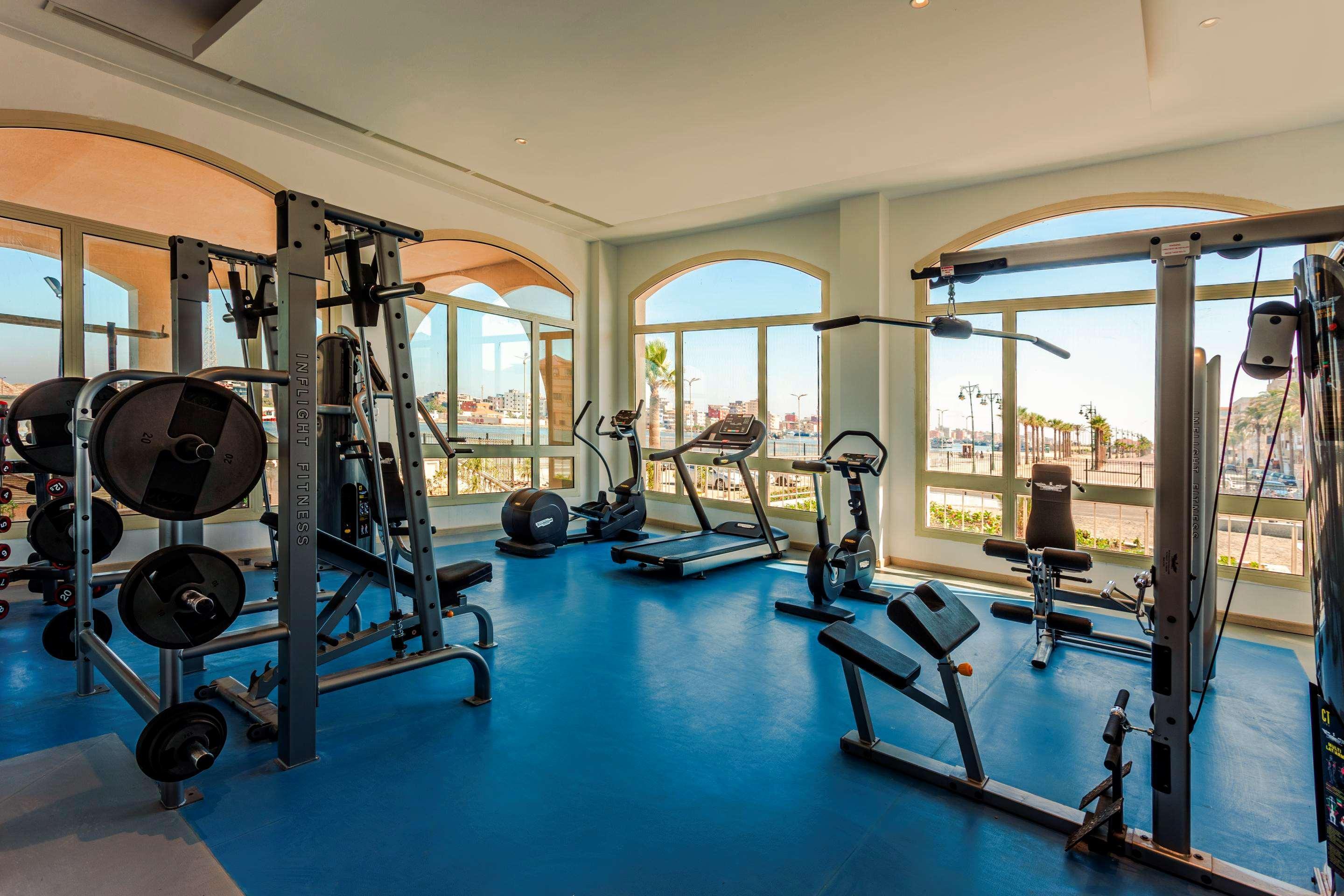Steigenberger Hotel El Lessan Ras el-Barr Exterior photo The gym at the hotel